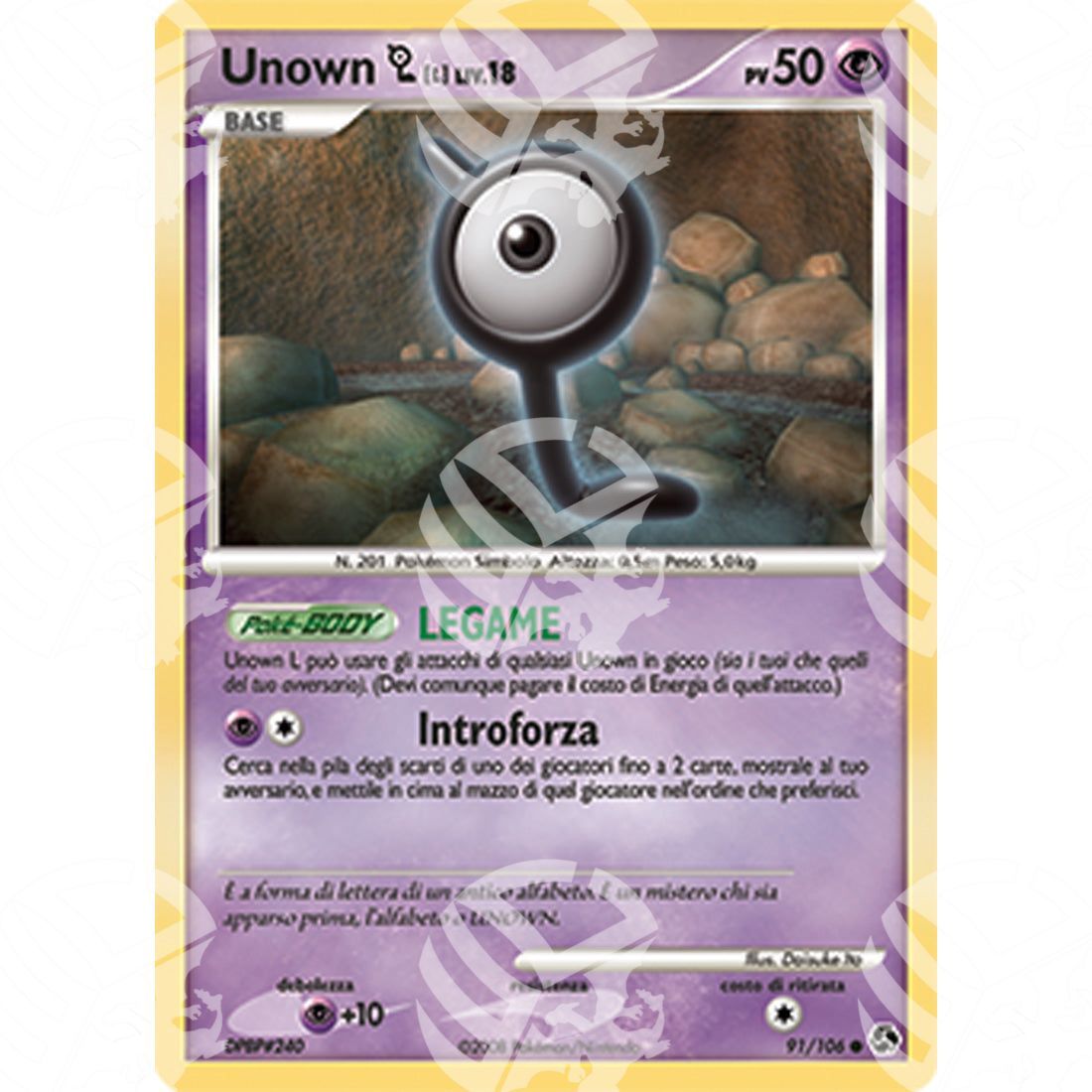 Incontri Leggendari - Unown L - 91/106 - Warcard - Incontri Leggendari - Unown L - 91/106 i prezzi più bassi sul mercato, solo da www.warcardshop.com! Carte singole, box, buste e mazzi.