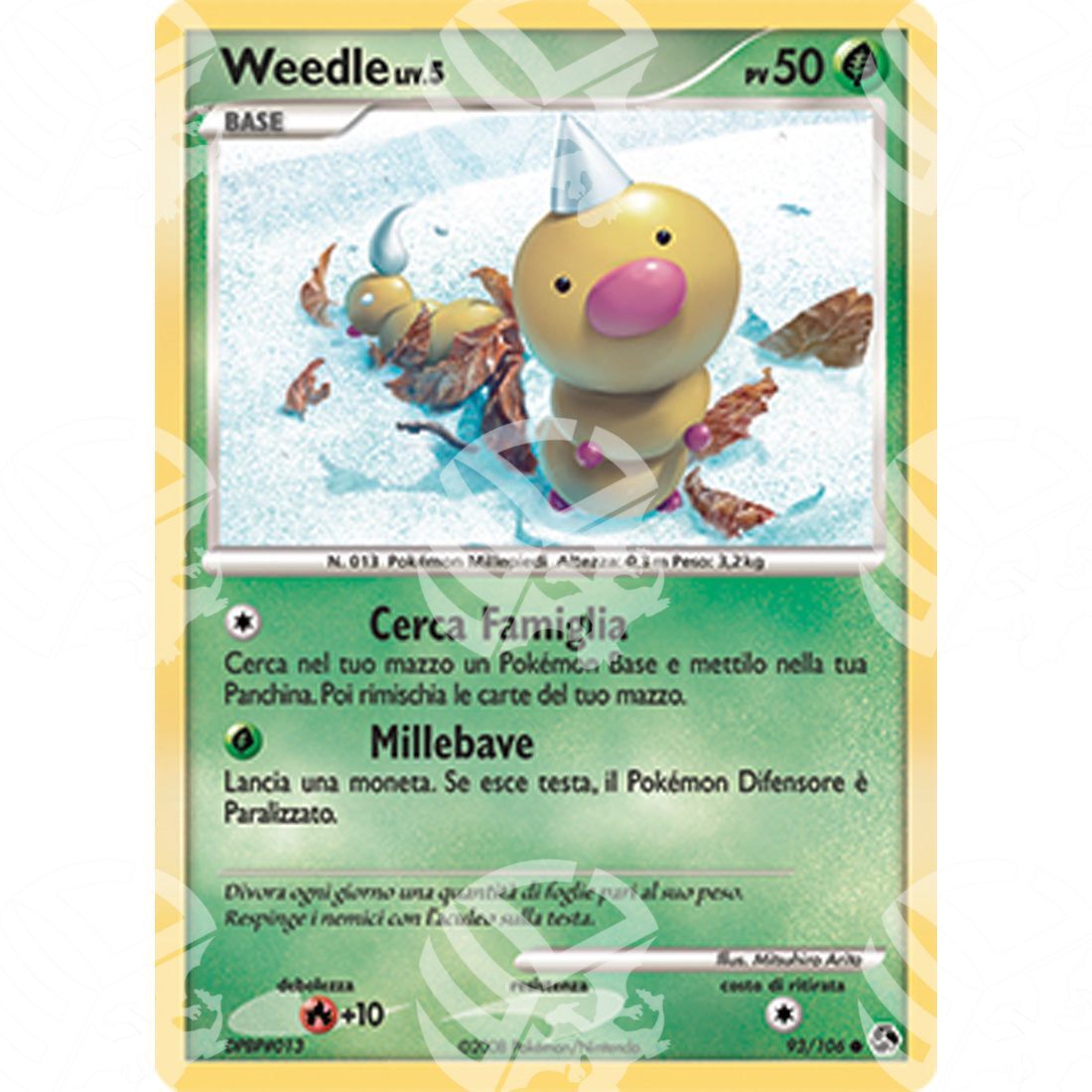 Incontri Leggendari - Weedle - 93/106 - Warcard - Incontri Leggendari - Weedle - 93/106 i prezzi più bassi sul mercato, solo da www.warcardshop.com! Carte singole, box, buste e mazzi.