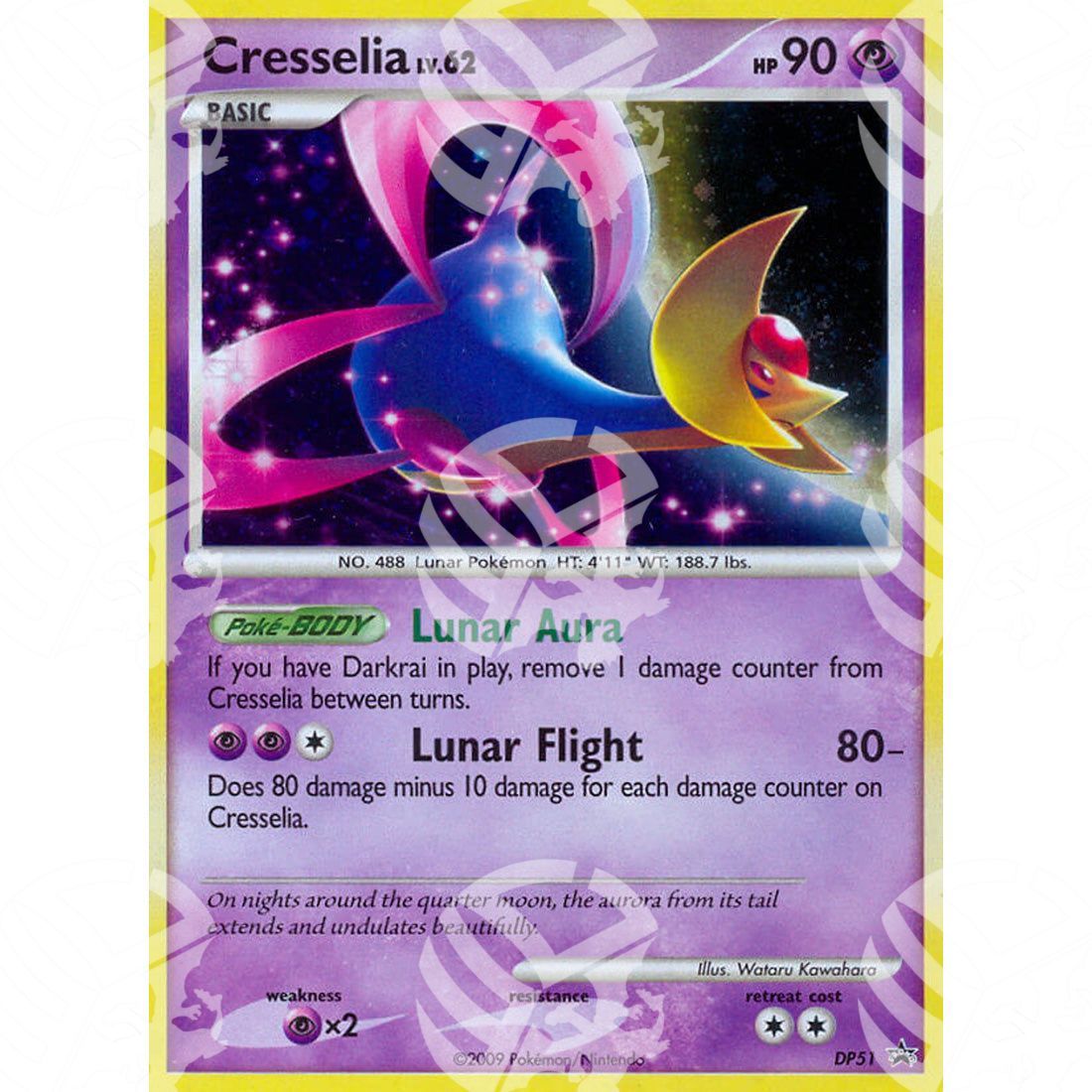 Black Star Promos - DP - Cresselia - Holo Promo DP51 - Warcard - Black Star Promos - DP - Cresselia - Holo Promo DP51 i prezzi più bassi sul mercato, solo da www.warcardshop.com! Carte singole, box, buste e mazzi.