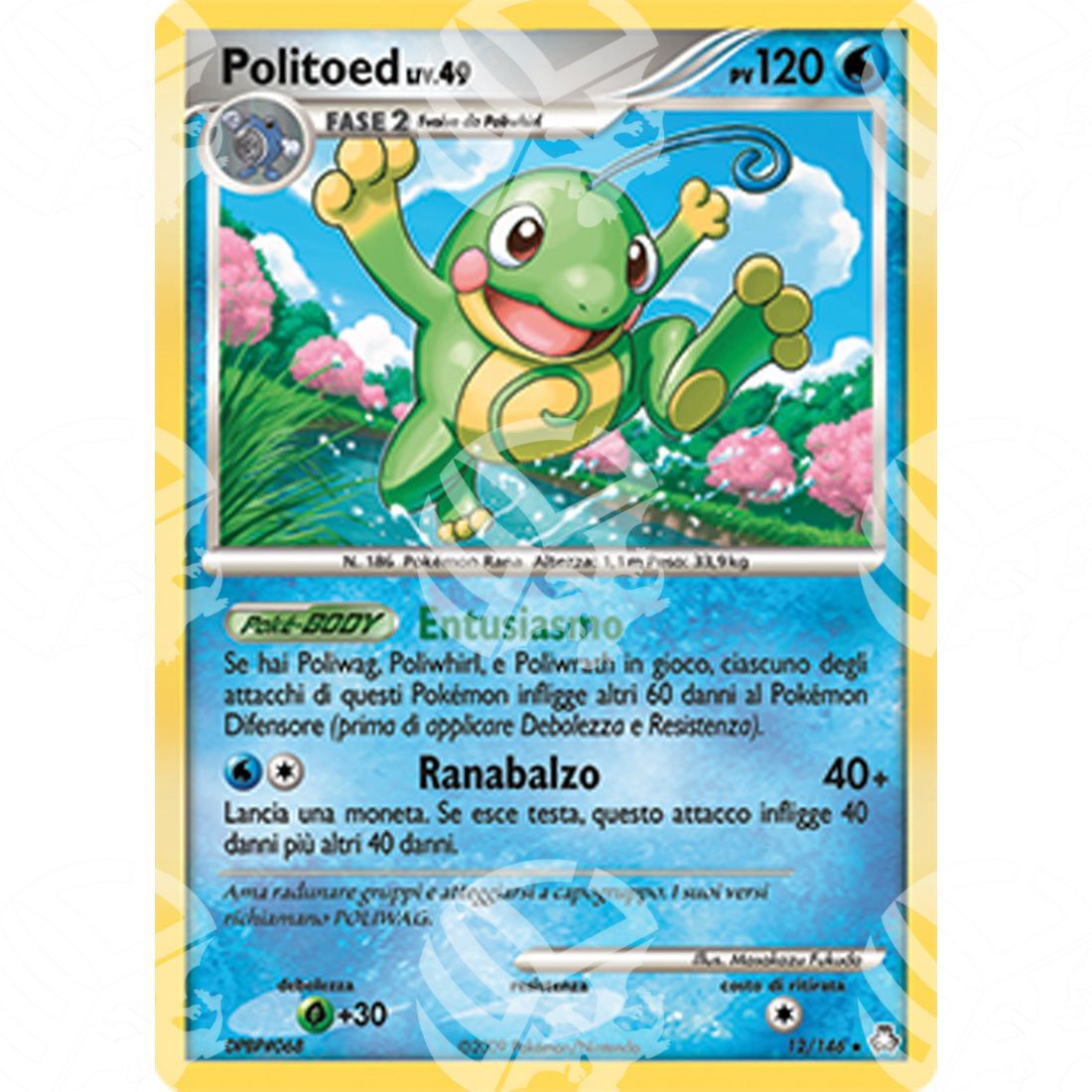 Il Risveglio dei Miti - Politoed Lv.49 - Holo Rare 12/146 - Warcard - Il Risveglio dei Miti - Politoed Lv.49 - Holo Rare 12/146 i prezzi più bassi sul mercato, solo da www.warcardshop.com! Carte singole, box, buste e mazzi.