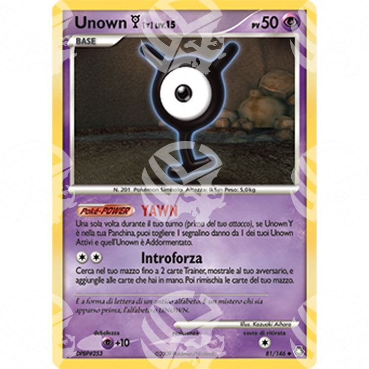 Il Risveglio dei Miti - Unown [Y] Lv.15 - 81/146 - Warcard - Il Risveglio dei Miti - Unown [Y] Lv.15 - 81/146 i prezzi più bassi sul mercato, solo da www.warcardshop.com! Carte singole, box, buste e mazzi.