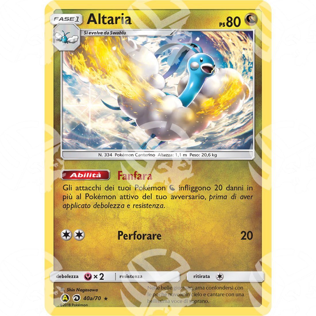 Trionfo dei Draghi - Altaria - 40/70 - Warcard - Trionfo dei Draghi - Altaria - 40/70 i prezzi più bassi sul mercato, solo da www.warcardshop.com! Carte singole, box, buste e mazzi.