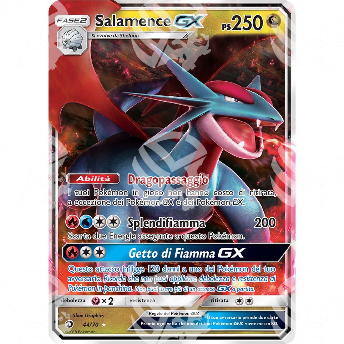 Trionfo dei Draghi - Salamence GX - Holo Rare 44/70 - Warcard - Trionfo dei Draghi - Salamence GX - Holo Rare 44/70 i prezzi più bassi sul mercato, solo da www.warcardshop.com! Carte singole, box, buste e mazzi.