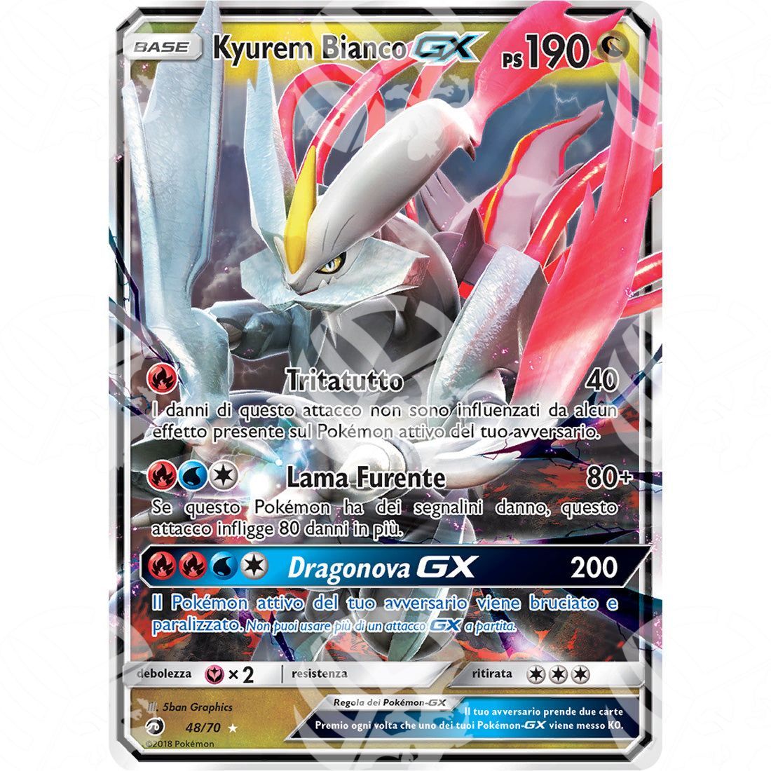 Trionfo dei Draghi - White Kyurem GX - Holo Rare 48/70 - Warcard - Trionfo dei Draghi - White Kyurem GX - Holo Rare 48/70 i prezzi più bassi sul mercato, solo da www.warcardshop.com! Carte singole, box, buste e mazzi.