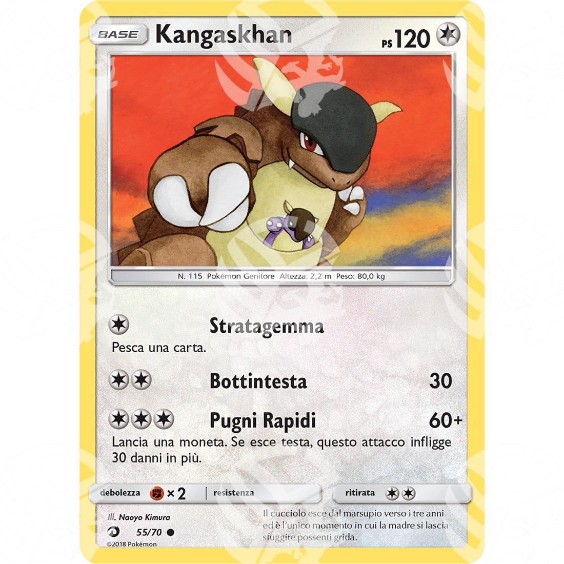 Trionfo dei Draghi - Kangaskhan - 55/70 - Warcard - Trionfo dei Draghi - Kangaskhan - 55/70 i prezzi più bassi sul mercato, solo da www.warcardshop.com! Carte singole, box, buste e mazzi.