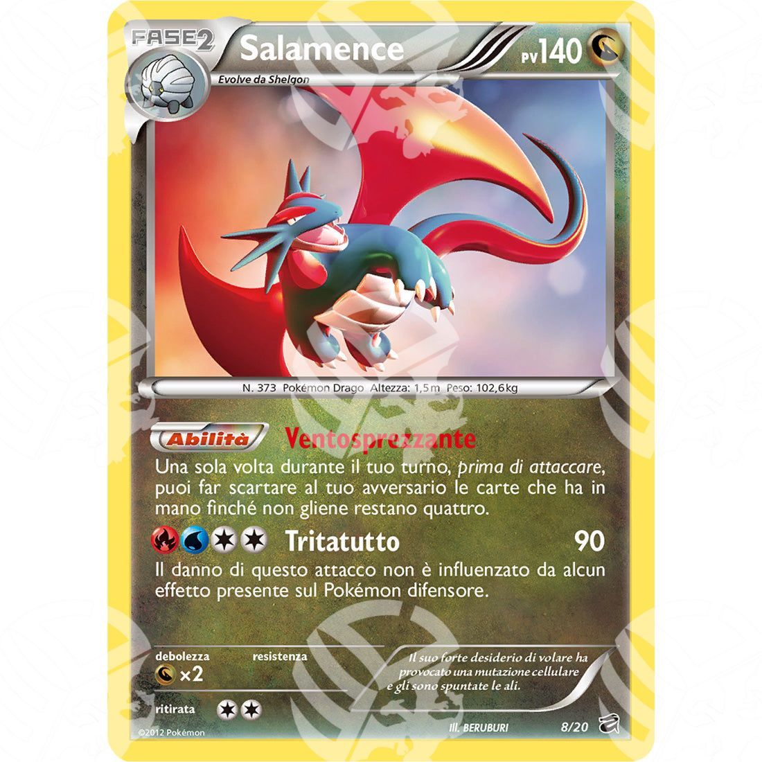 Tesoro dei Draghi - Salamence - Cosmos Holo Promo 8/20 - Warcard - Tesoro dei Draghi - Salamence - Cosmos Holo Promo 8/20 i prezzi più bassi sul mercato, solo da www.warcardshop.com! Carte singole, box, buste e mazzi.