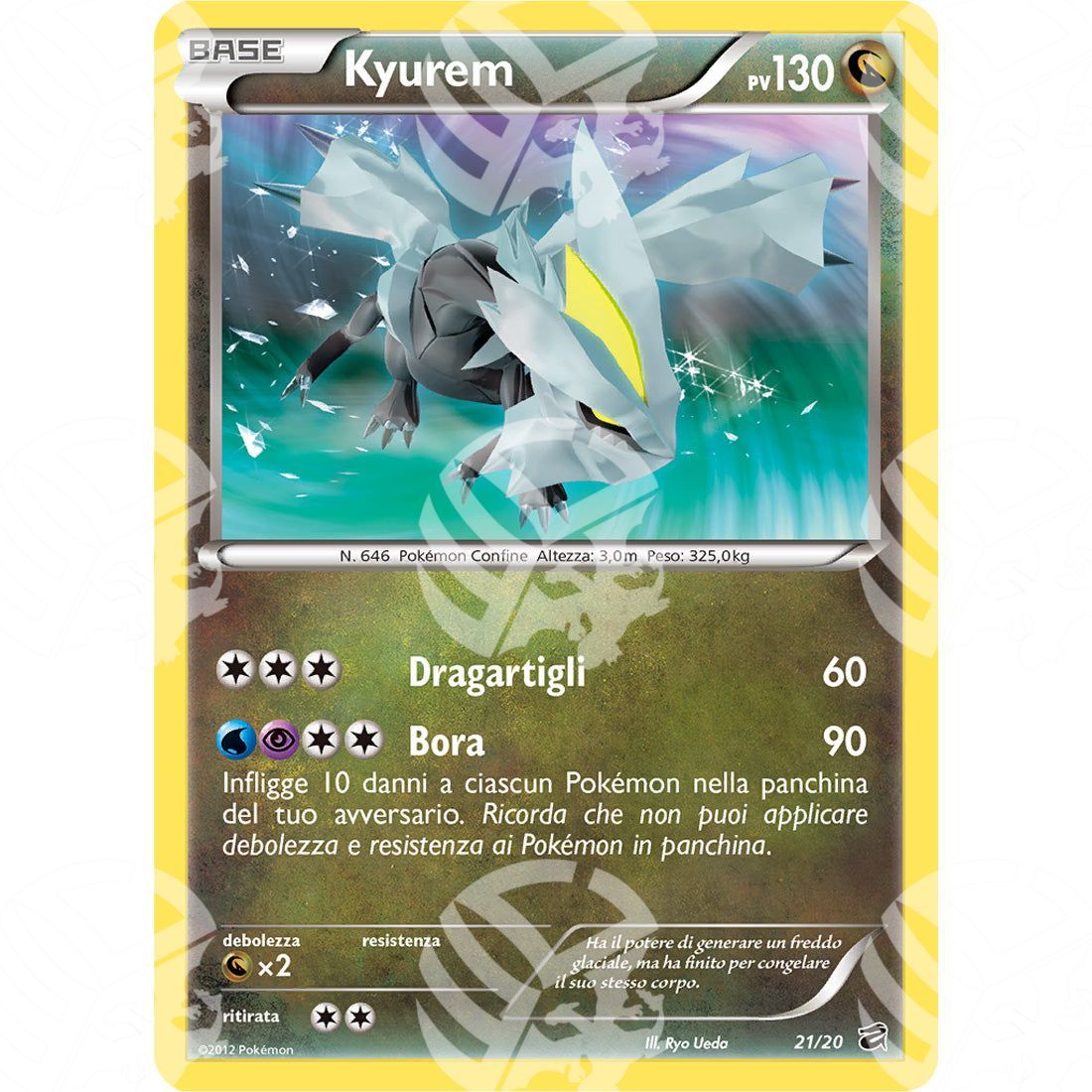 Tesoro dei Draghi - Kyurem - Holo Promo 21/20 - Warcard - Tesoro dei Draghi - Kyurem - Holo Promo 21/20 i prezzi più bassi sul mercato, solo da www.warcardshop.com! Carte singole, box, buste e mazzi.