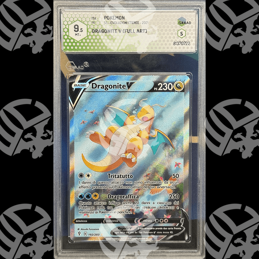 Dragonite V Evoluzioni Eteree - 192 - GRAAD 9.5 - Warcard - Gradate i prezzi più bassi sul mercato, solo da www.warcardshop.com! Carte singole, box, buste e mazzi.