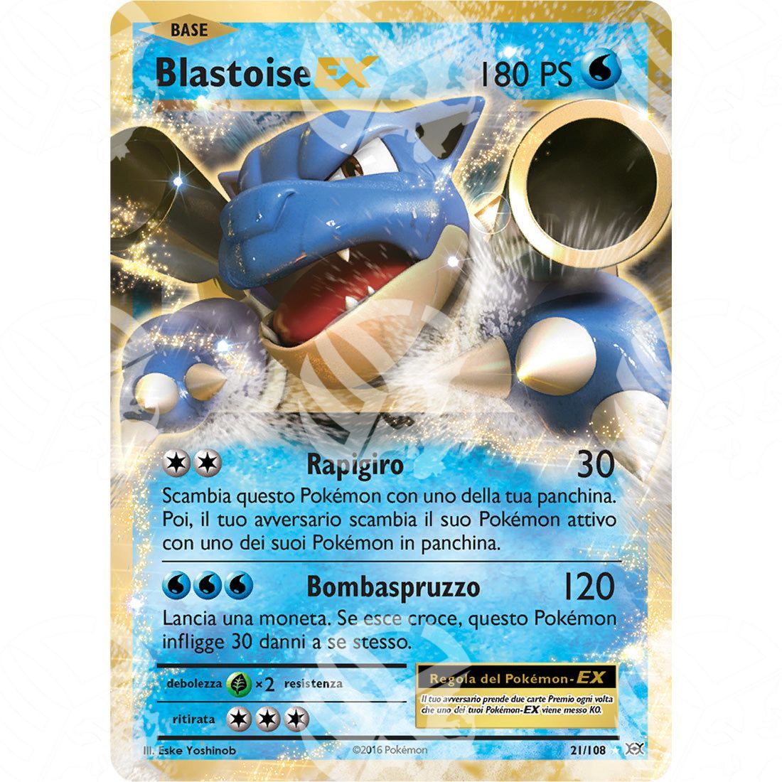 Evoluzioni - Blastoise EX - Holo Rare 21/108 - Warcard - Evoluzioni - Blastoise EX - Holo Rare 21/108 i prezzi più bassi sul mercato, solo da www.warcardshop.com! Carte singole, box, buste e mazzi.