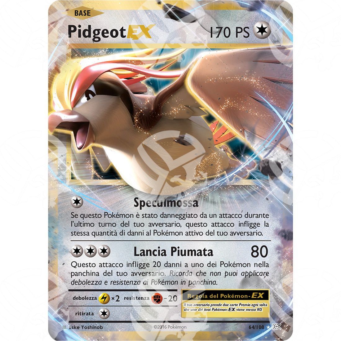 Evoluzioni - Pidgeot EX - Holo Rare 64/108 - Warcard - Evoluzioni - Pidgeot EX - Holo Rare 64/108 i prezzi più bassi sul mercato, solo da www.warcardshop.com! Carte singole, box, buste e mazzi.