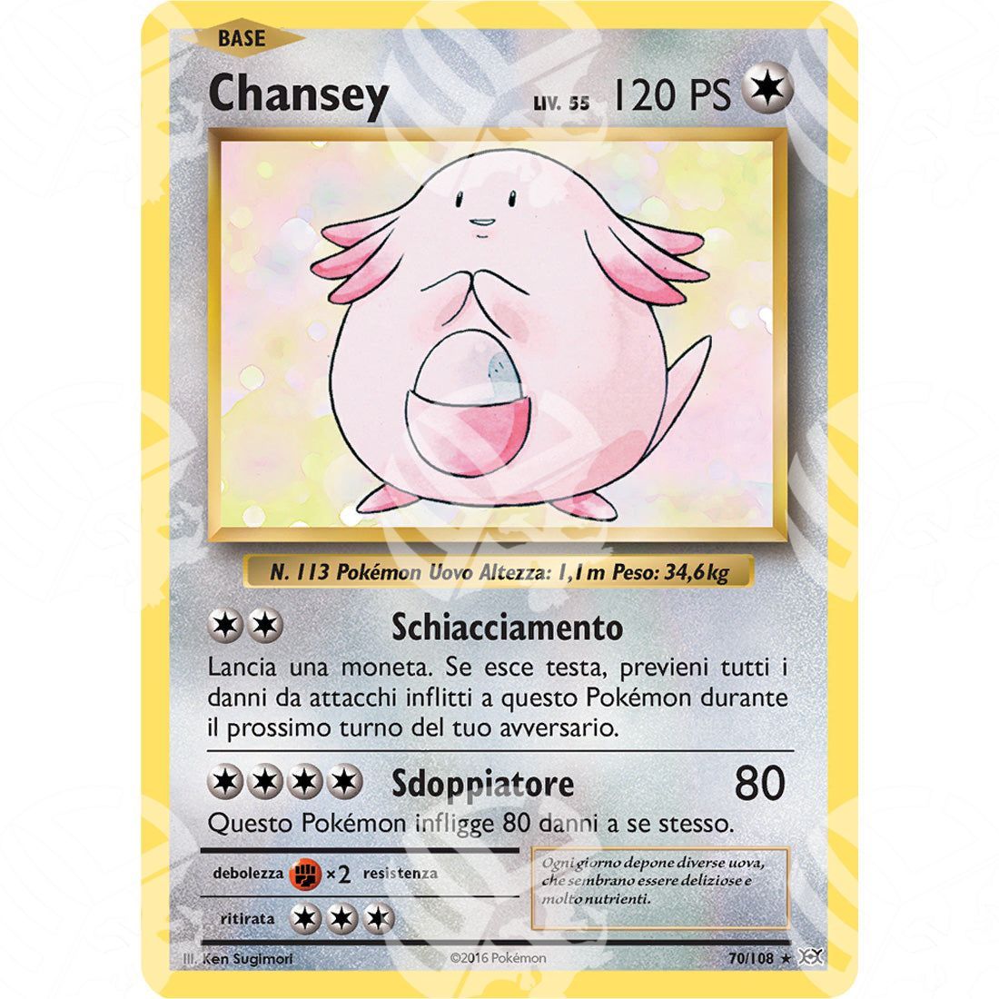 Evoluzioni - Chansey - Holo Rare 70/108 - Warcard - Evoluzioni - Chansey - Holo Rare 70/108 i prezzi più bassi sul mercato, solo da www.warcardshop.com! Carte singole, box, buste e mazzi.