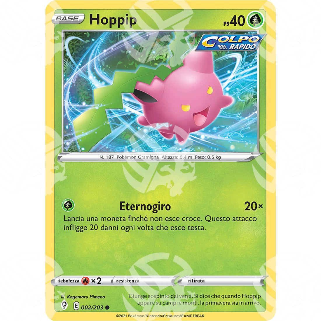 Evoluzioni Eteree - Hoppip - 002/203 - Warcard - Evoluzioni Eteree - Hoppip - 002/203 i prezzi più bassi sul mercato, solo da www.warcardshop.com! Carte singole, box, buste e mazzi.