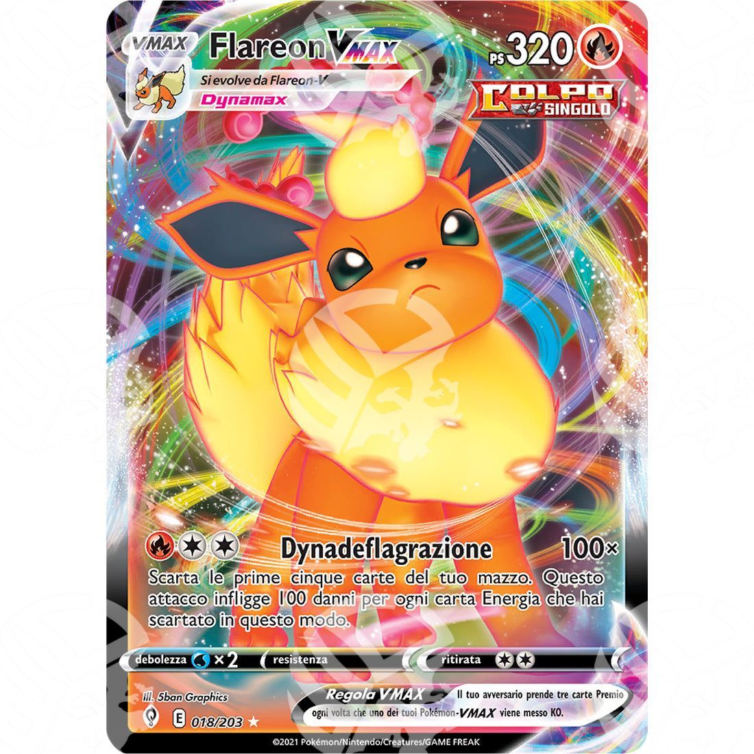 Evoluzioni Eteree - Flareon VMAX - 018/203 - Warcard - Evoluzioni Eteree - Flareon VMAX - 018/203 i prezzi più bassi sul mercato, solo da www.warcardshop.com! Carte singole, box, buste e mazzi.