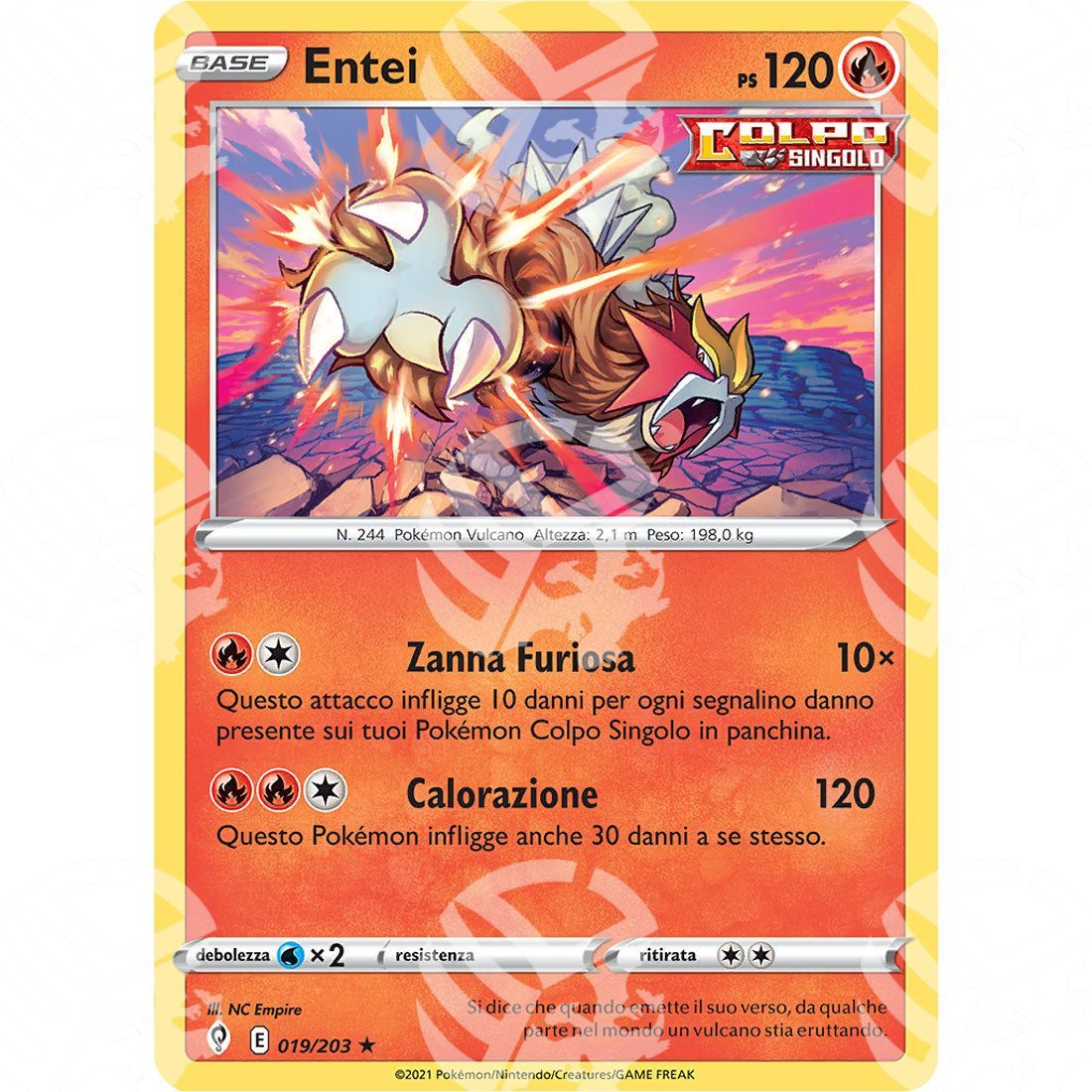 Evoluzioni Eteree - Entei - Holo Rare 019/203 - Warcard - Evoluzioni Eteree - Entei - Holo Rare 019/203 i prezzi più bassi sul mercato, solo da www.warcardshop.com! Carte singole, box, buste e mazzi.