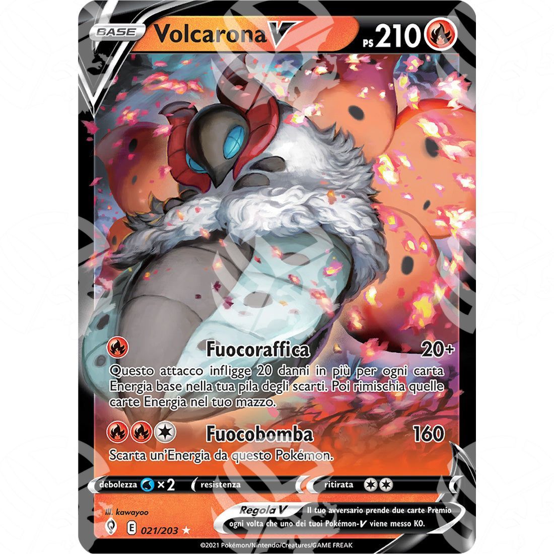 Evoluzioni Eteree - Volcarona V - 021/203 - Warcard - Evoluzioni Eteree - Volcarona V - 021/203 i prezzi più bassi sul mercato, solo da www.warcardshop.com! Carte singole, box, buste e mazzi.