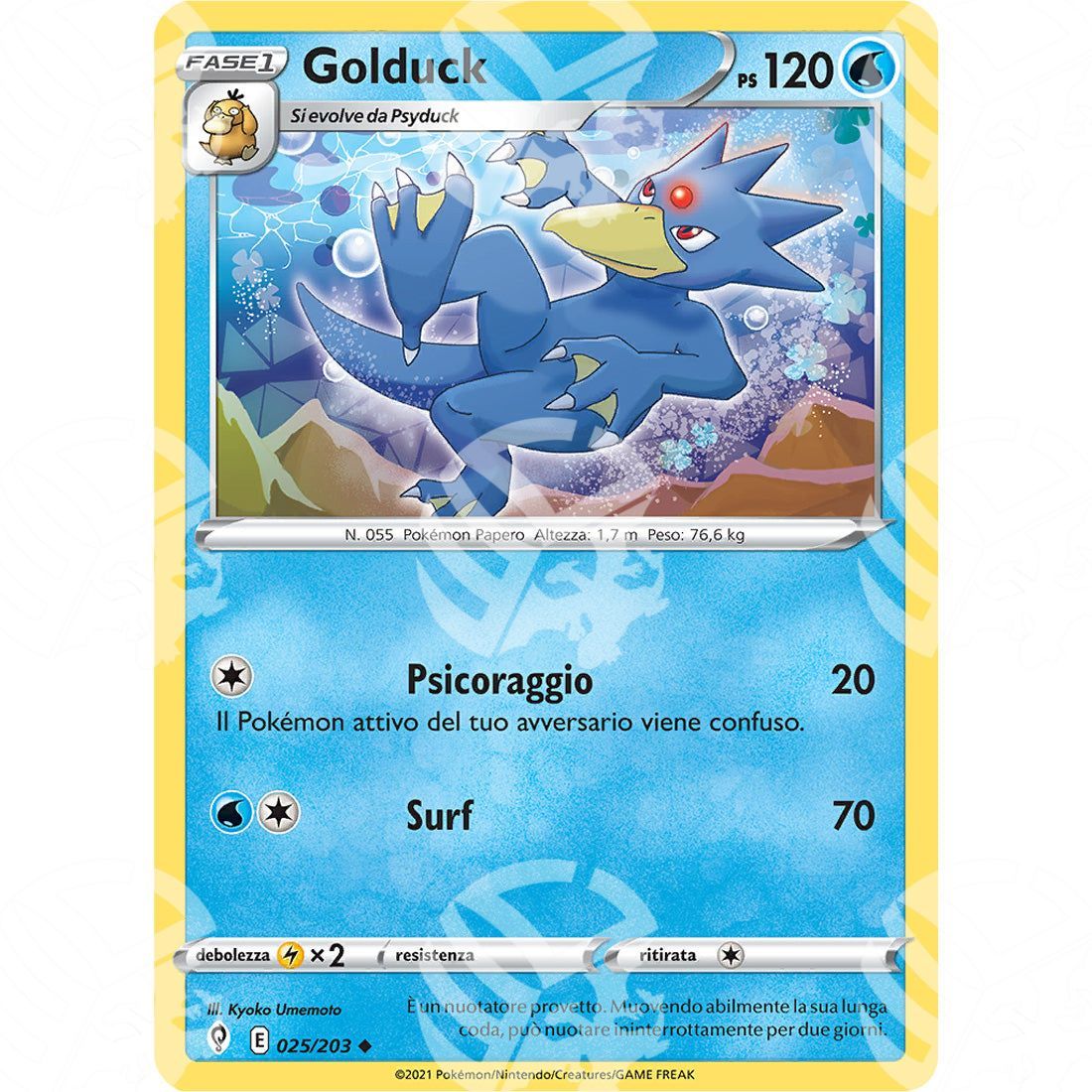 Evoluzioni Eteree - Golduck - 025/203 - Warcard - Evoluzioni Eteree - Golduck - 025/203 i prezzi più bassi sul mercato, solo da www.warcardshop.com! Carte singole, box, buste e mazzi.