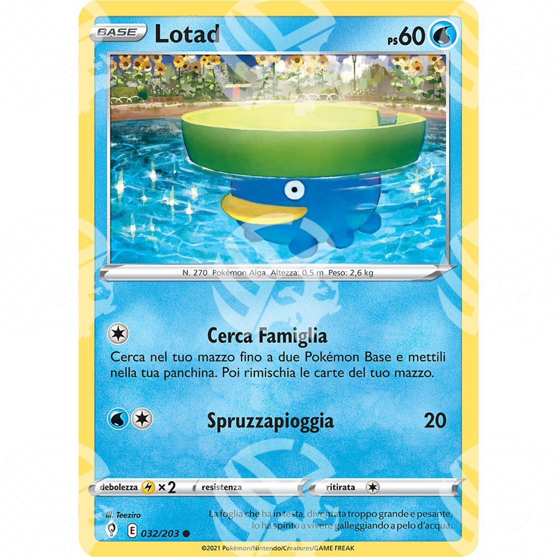 Evoluzioni Eteree - Lotad - 032/203 - Warcard - Evoluzioni Eteree - Lotad - 032/203 i prezzi più bassi sul mercato, solo da www.warcardshop.com! Carte singole, box, buste e mazzi.