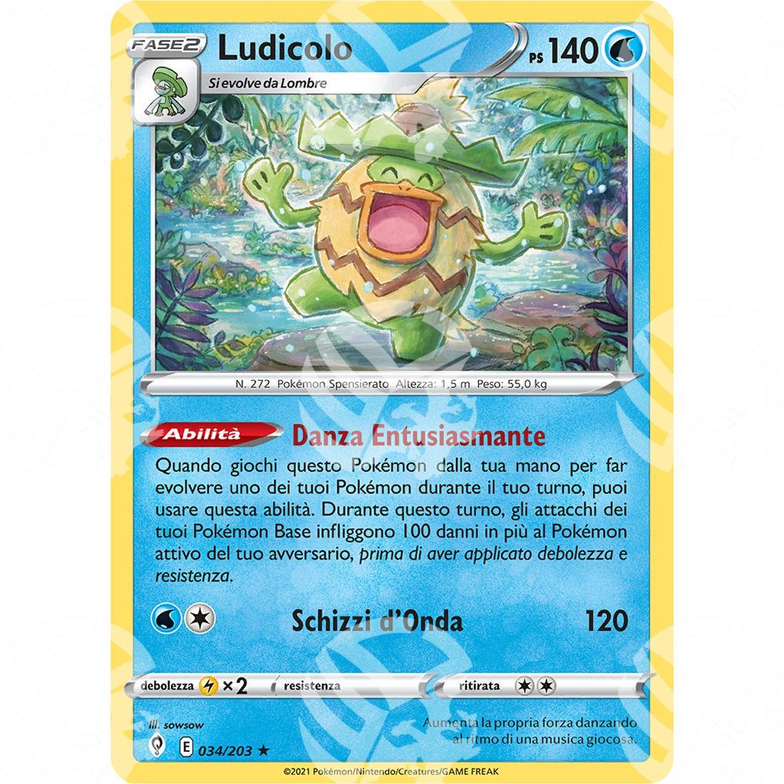 Evoluzioni Eteree - Ludicolo - Holo Rare 034/203 - Warcard - Evoluzioni Eteree - Ludicolo - Holo Rare 034/203 i prezzi più bassi sul mercato, solo da www.warcardshop.com! Carte singole, box, buste e mazzi.