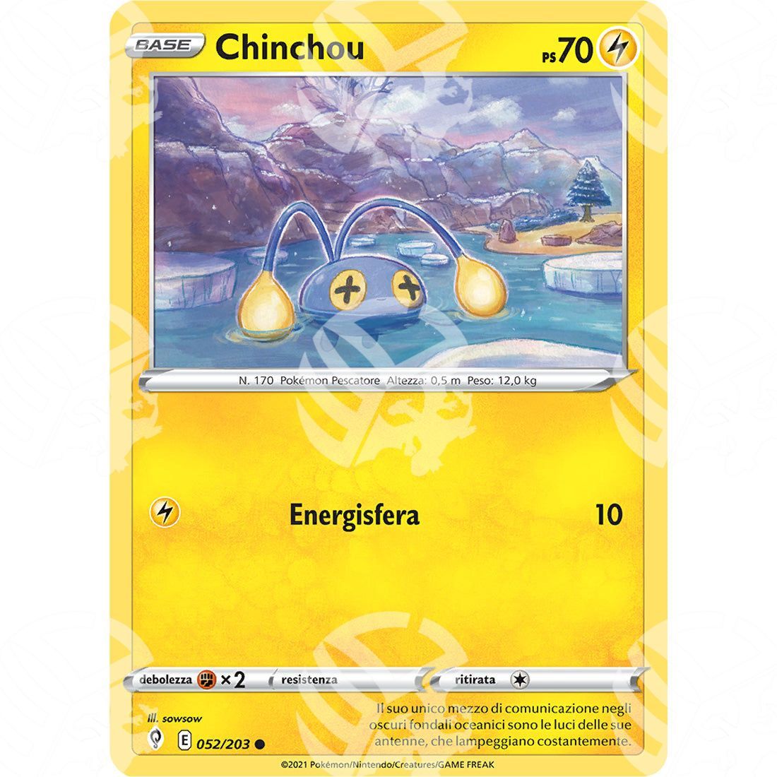 Evoluzioni Eteree - Chinchou - 052/203 - Warcard - Evoluzioni Eteree - Chinchou - 052/203 i prezzi più bassi sul mercato, solo da www.warcardshop.com! Carte singole, box, buste e mazzi.