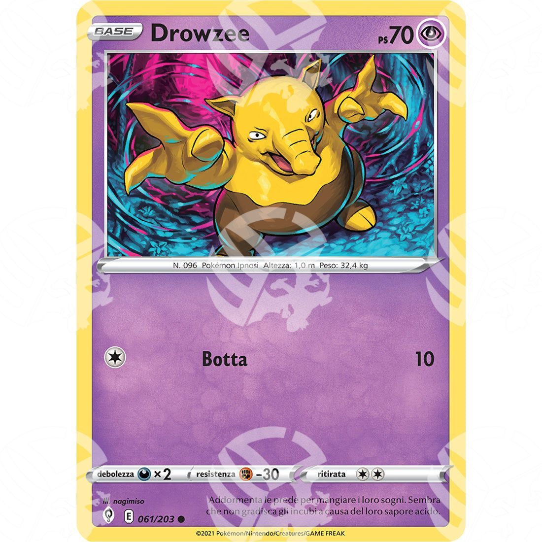 Evoluzioni Eteree - Drowzee - 061/203 - Warcard - Evoluzioni Eteree - Drowzee - 061/203 i prezzi più bassi sul mercato, solo da www.warcardshop.com! Carte singole, box, buste e mazzi.