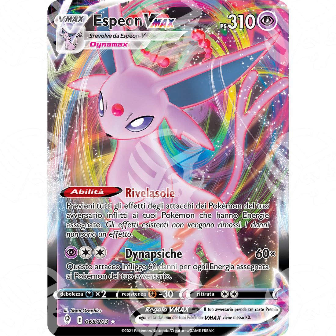 Evoluzioni Eteree - Espeon VMAX - 065/203 - Warcard - Evoluzioni Eteree - Espeon VMAX - 065/203 i prezzi più bassi sul mercato, solo da www.warcardshop.com! Carte singole, box, buste e mazzi.