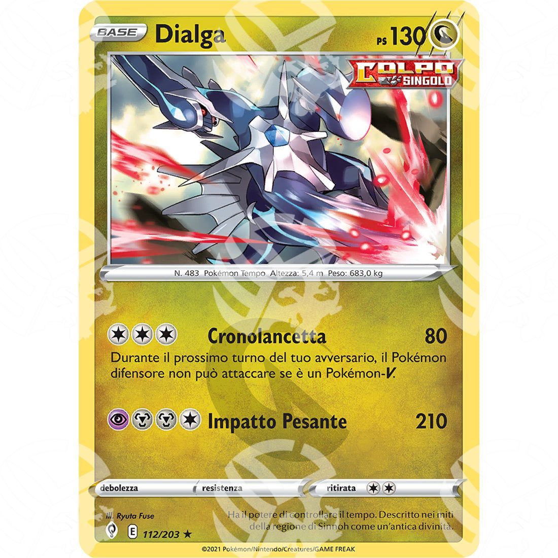 Evoluzioni Eteree - Dialga - Holo Rare 112/203 - Warcard - Evoluzioni Eteree - Dialga - Holo Rare 112/203 i prezzi più bassi sul mercato, solo da www.warcardshop.com! Carte singole, box, buste e mazzi.