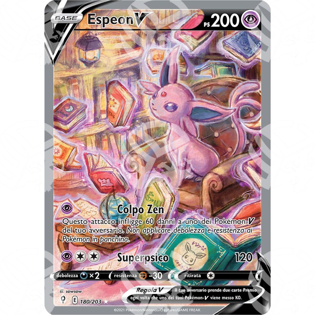 Evoluzioni Eteree - Espeon V - 180/203 - Warcard - Evoluzioni Eteree - Espeon V - 180/203 i prezzi più bassi sul mercato, solo da www.warcardshop.com! Carte singole, box, buste e mazzi.