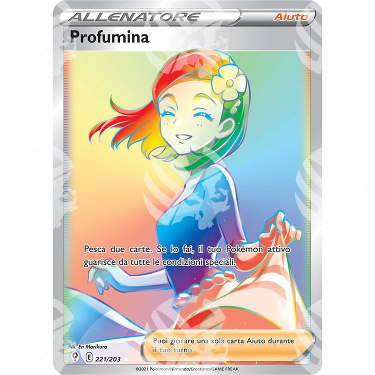 Evoluzioni Eteree - Aroma Lady - Rainbow Rare 221/203 - Warcard - Evoluzioni Eteree - Aroma Lady - Rainbow Rare 221/203 i prezzi più bassi sul mercato, solo da www.warcardshop.com! Carte singole, box, buste e mazzi.