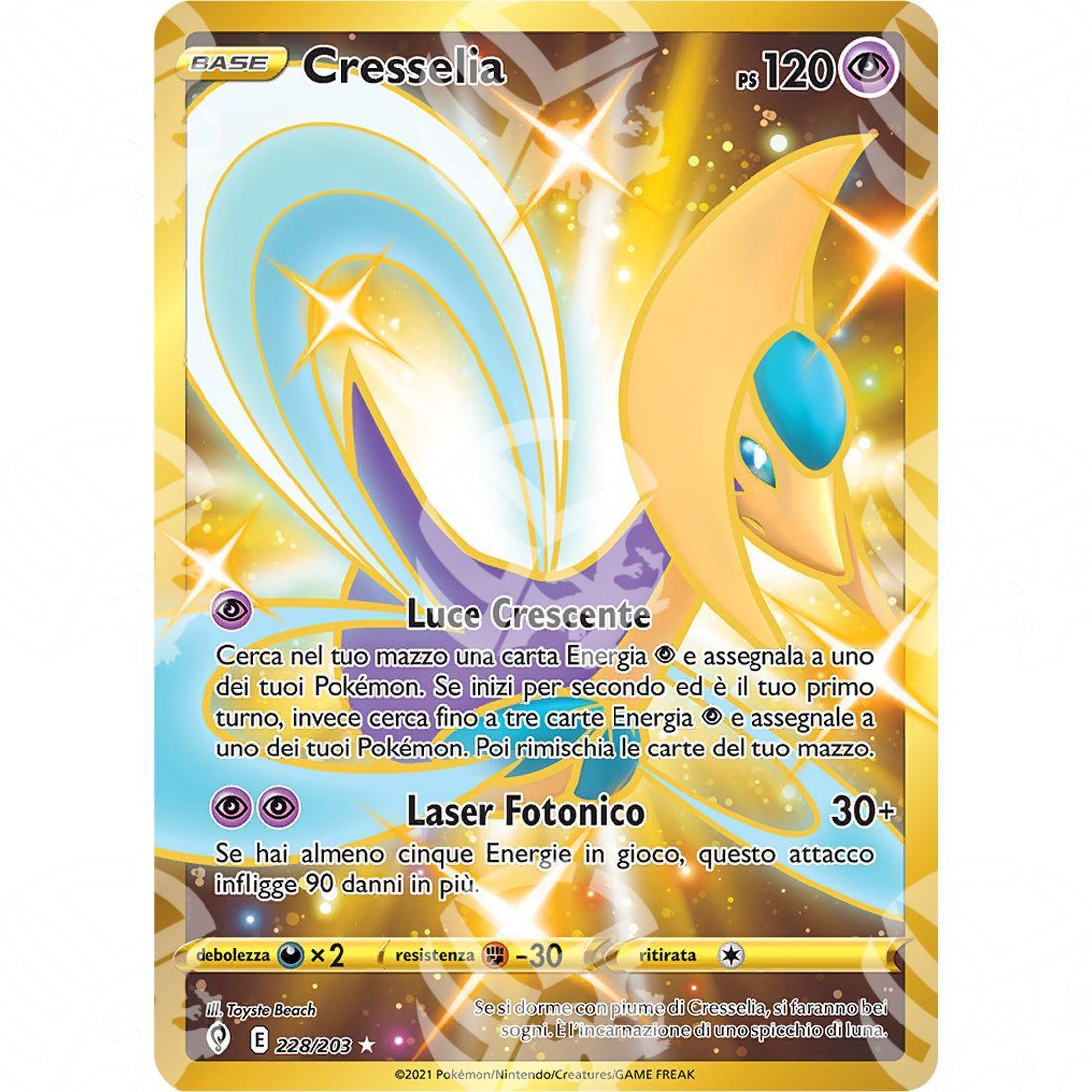 Evoluzioni Eteree - Cresselia - Secret Rare 228/203 - Warcard - Evoluzioni Eteree - Cresselia - Secret Rare 228/203 i prezzi più bassi sul mercato, solo da www.warcardshop.com! Carte singole, box, buste e mazzi.