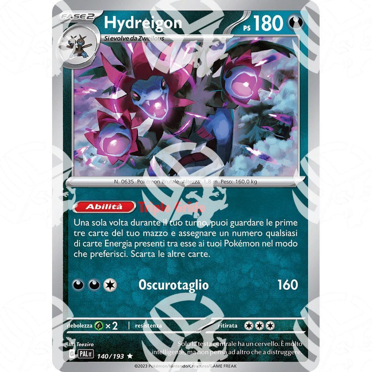 Evoluzioni a Paldea - Hydreigon - 140/193 - Warcard - Evoluzioni a Paldea - Hydreigon - 140/193 i prezzi più bassi sul mercato, solo da www.warcardshop.com! Carte singole, box, buste e mazzi.