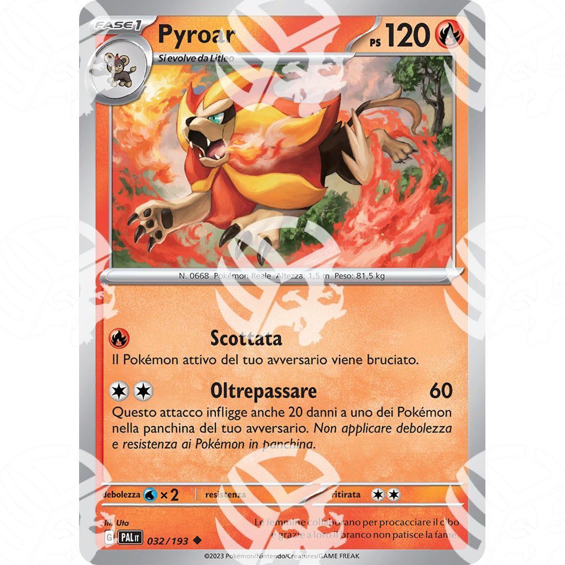 Evoluzioni a Paldea - Pyroar - 032/193 - Warcard - Evoluzioni a Paldea - Pyroar - 032/193 i prezzi più bassi sul mercato, solo da www.warcardshop.com! Carte singole, box, buste e mazzi.