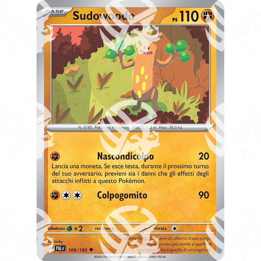 Evoluzioni a Paldea - Sudowoodo - 109/193 - Warcard -  i prezzi più bassi sul mercato, solo da www.warcardshop.com! Carte singole, box, buste e mazzi.