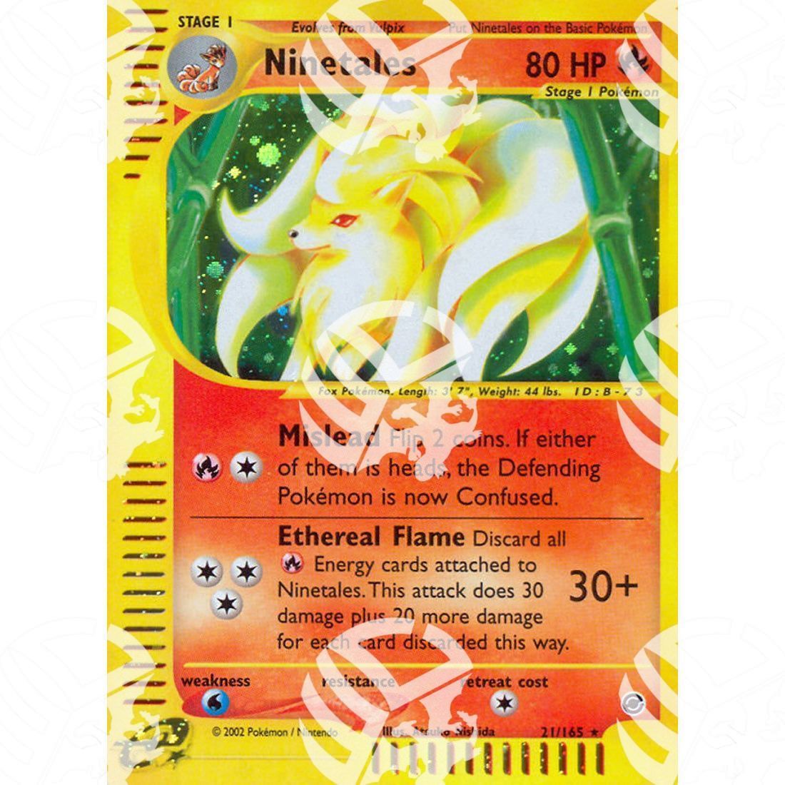 Expedition - Ninetales - Holo Rare 21/165 - Warcard - Expedition - Ninetales - Holo Rare 21/165 i prezzi più bassi sul mercato, solo da www.warcardshop.com! Carte singole, box, buste e mazzi.