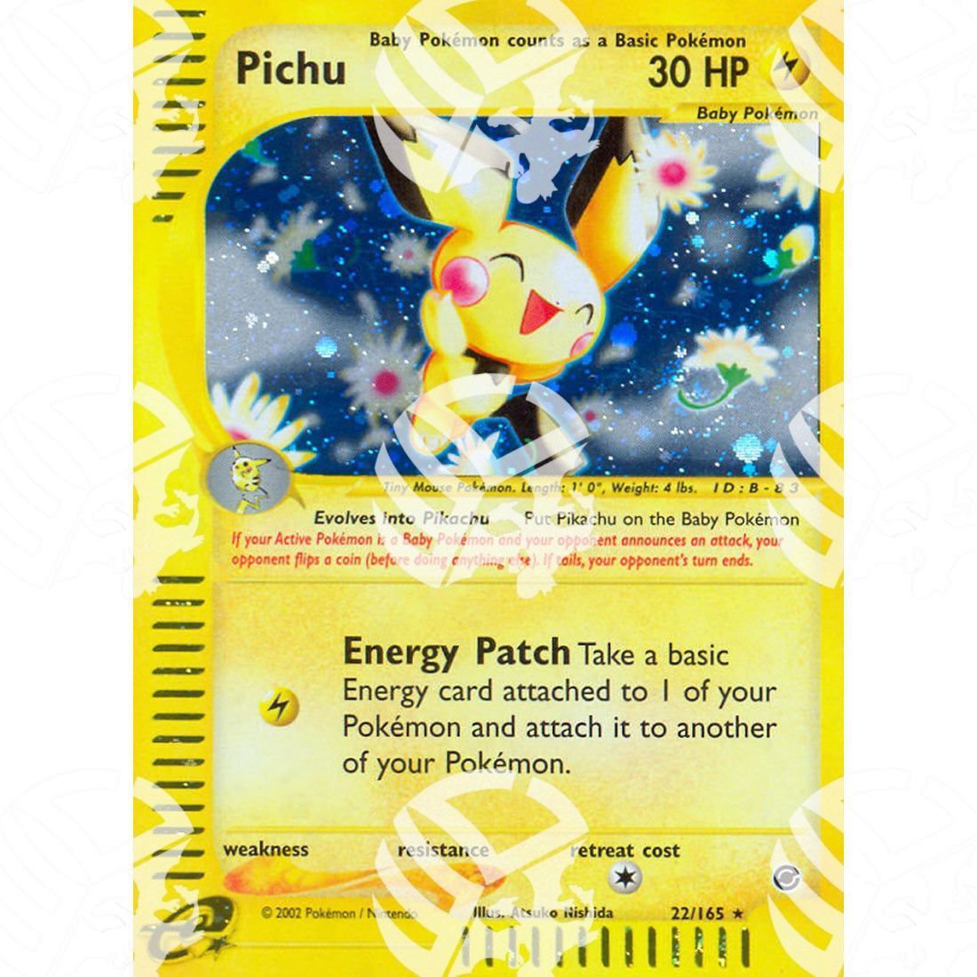 Expedition - Pichu - Holo Rare 22/165 - Warcard - Expedition - Pichu - Holo Rare 22/165 i prezzi più bassi sul mercato, solo da www.warcardshop.com! Carte singole, box, buste e mazzi.