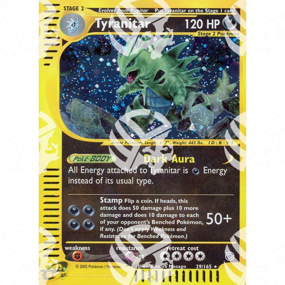 Expedition - Tyranitar - Holo Rare 29/165 - Warcard - Expedition - Tyranitar - Holo Rare 29/165 i prezzi più bassi sul mercato, solo da www.warcardshop.com! Carte singole, box, buste e mazzi.