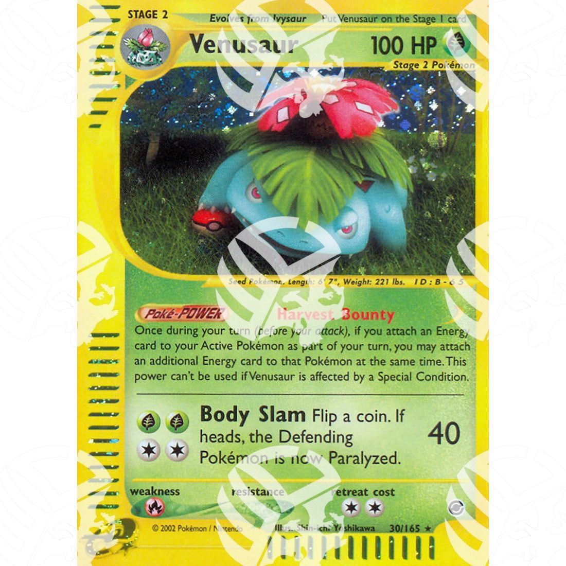 Expedition - Venusaur - Holo Rare 30/165 - Warcard - Expedition - Tyranitar - Holo Rare 29/165 i prezzi più bassi sul mercato, solo da www.warcardshop.com! Carte singole, box, buste e mazzi.