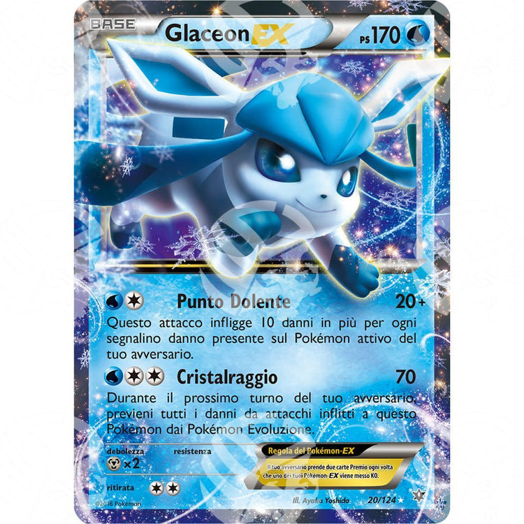 Destini Incrociati - Glaceon EX - Holo Rare 20/124 - Warcard - Destini Incrociati - Glaceon EX - Holo Rare 20/124 i prezzi più bassi sul mercato, solo da www.warcardshop.com! Carte singole, box, buste e mazzi.