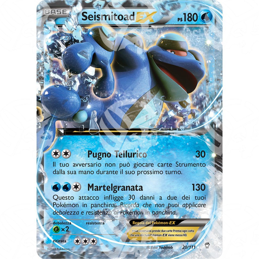 Colpi Furiosi - Seismitoad EX - 20/111 - Warcard - Colpi Furiosi - Seismitoad EX - 20/111 i prezzi più bassi sul mercato, solo da www.warcardshop.com! Carte singole, box, buste e mazzi.