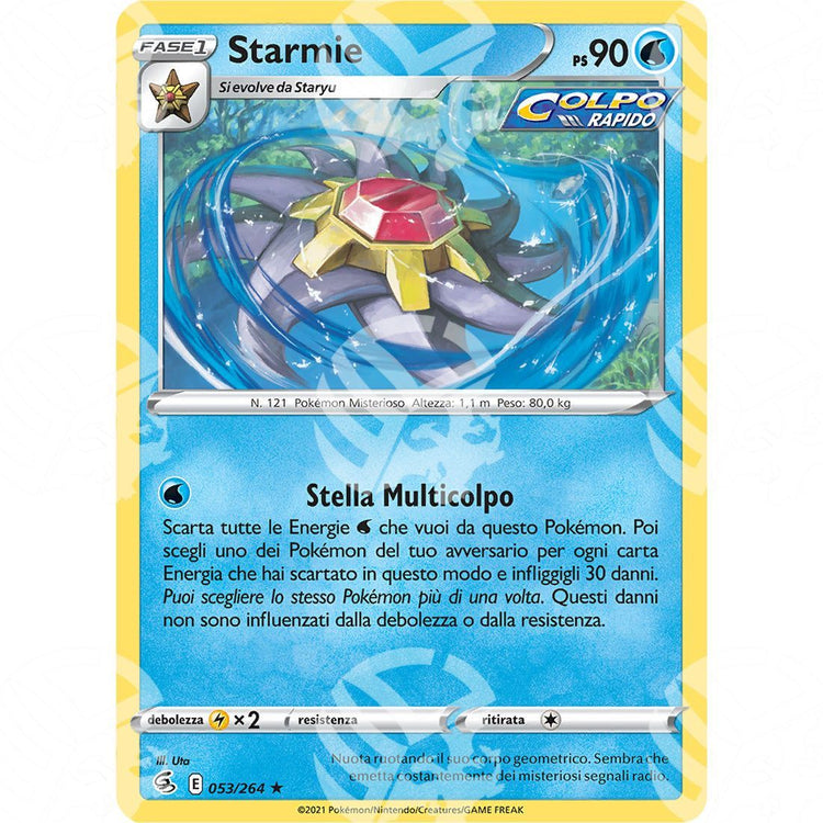 Colpo Fusione - Starmie - 053/264 - Warcard - Colpo Fusione - Starmie - 053/264 i prezzi più bassi sul mercato, solo da www.warcardshop.com! Carte singole, box, buste e mazzi.