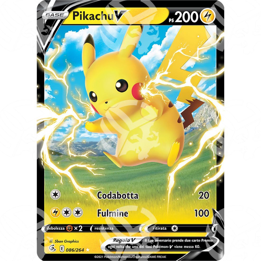 Colpo Fusione - Pikachu V - 086/264 - Warcard - Colpo Fusione - Pikachu V - 086/264 i prezzi più bassi sul mercato, solo da www.warcardshop.com! Carte singole, box, buste e mazzi.