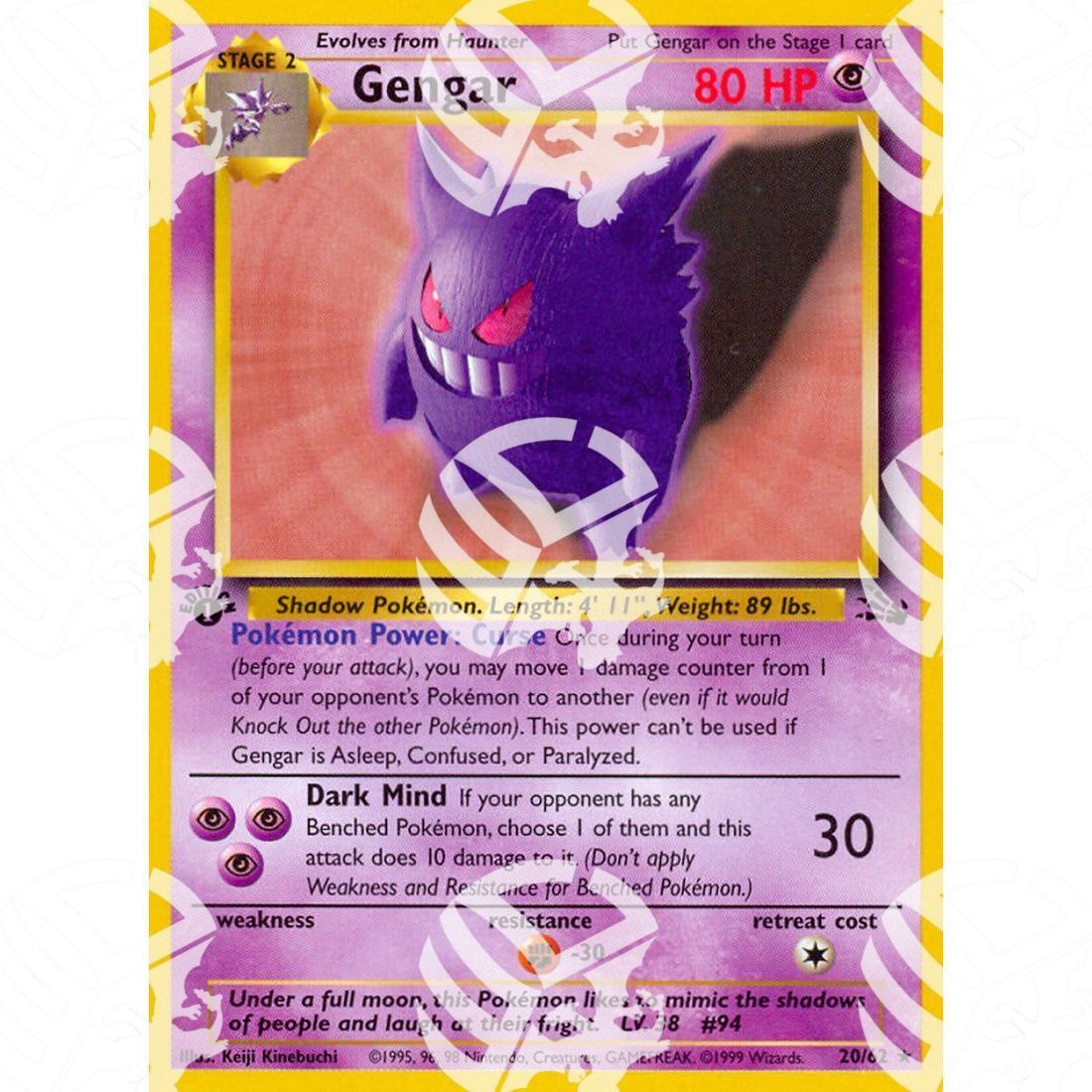 Fossil - Gengar - 20/62 - Warcard - Fossil - Gengar - 20/62 i prezzi più bassi sul mercato, solo da www.warcardshop.com! Carte singole, box, buste e mazzi.