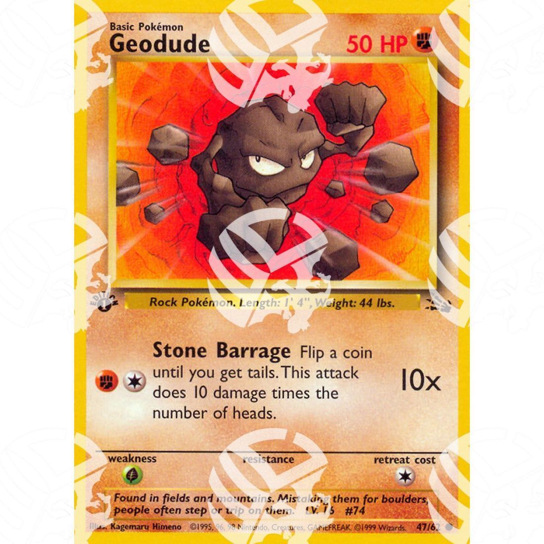 Fossil - Geodude - 47/62 - Warcard - Fossil - Geodude - 47/62 i prezzi più bassi sul mercato, solo da www.warcardshop.com! Carte singole, box, buste e mazzi.