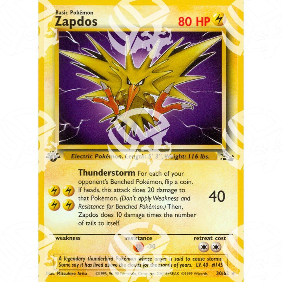 Fossil - Zapdos - 30/62 | Non-Holo - Warcard - Fossil - Zapdos - 30/62 | Non-Holo i prezzi più bassi sul mercato, solo da www.warcardshop.com! Carte singole, box, buste e mazzi.