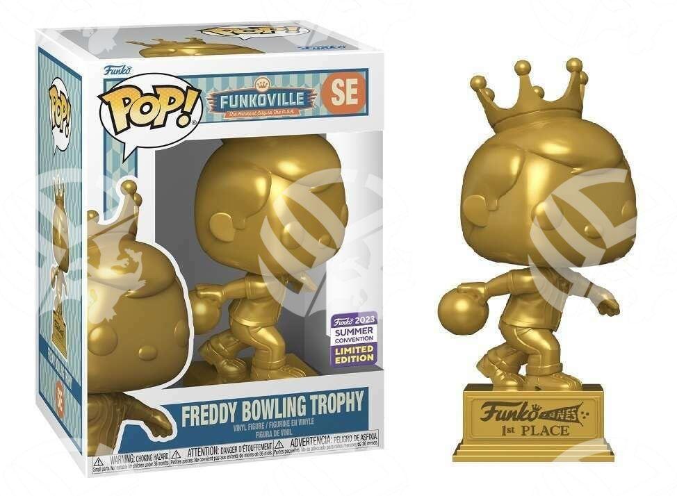 Freddy Bowling Trophy 9cm Summer Convention - Warcard - Funko Pop i prezzi più bassi sul mercato, solo da www.warcardshop.com! Carte singole, box, buste e mazzi.