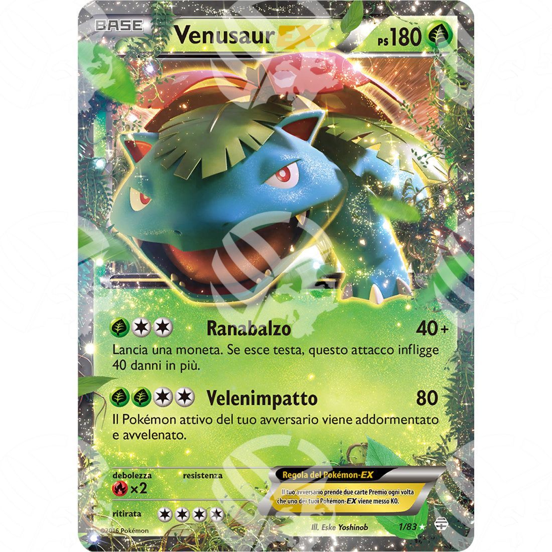 Generazioni - Venusaur EX - Holo Rare 1/83 - Warcard - Generazioni - Venusaur EX - Holo Rare 1/83 i prezzi più bassi sul mercato, solo da www.warcardshop.com! Carte singole, box, buste e mazzi.