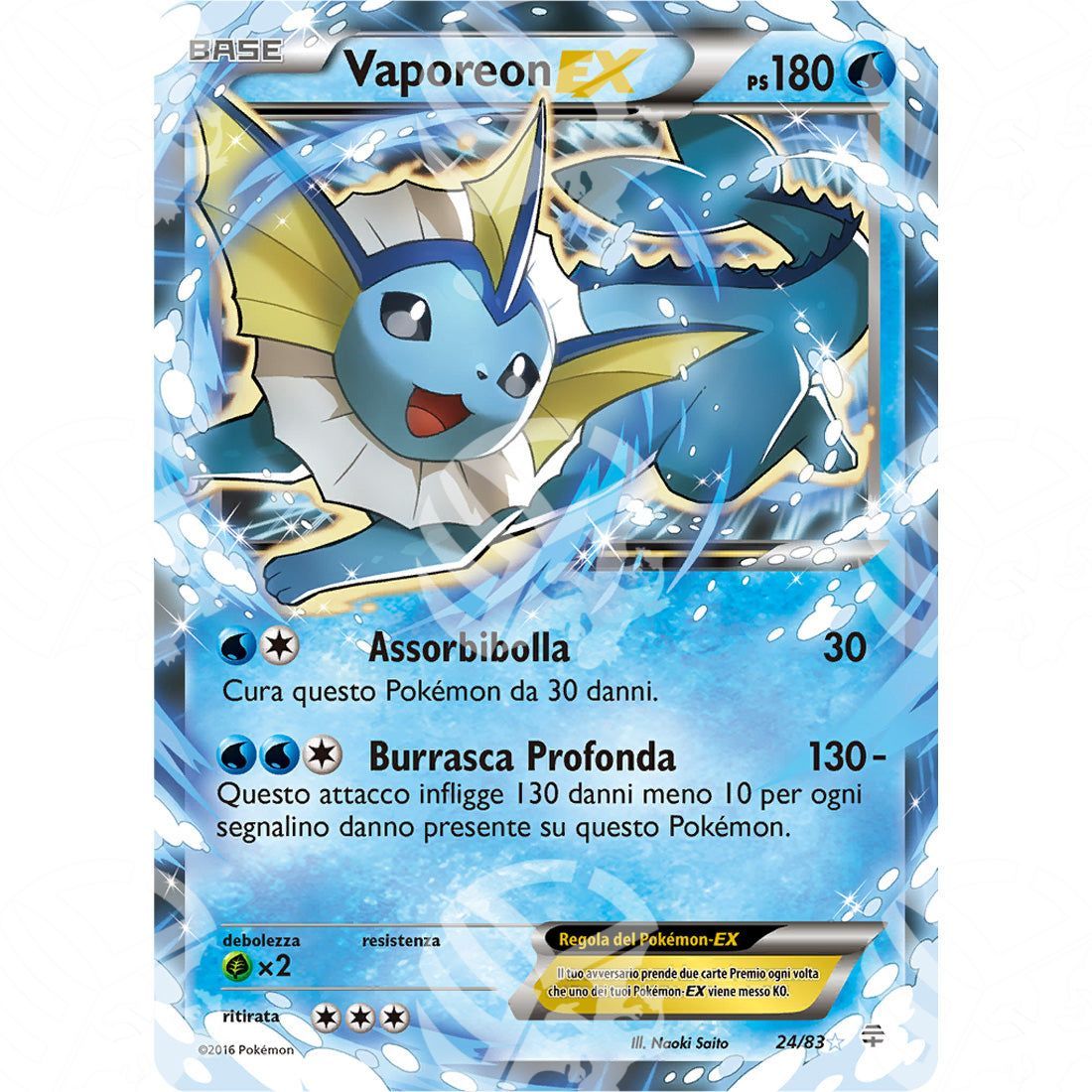 Generazioni - Vaporeon EX - Holo Rare 24/83 - Warcard - Generazioni - Vaporeon EX - Holo Rare 24/83 i prezzi più bassi sul mercato, solo da www.warcardshop.com! Carte singole, box, buste e mazzi.