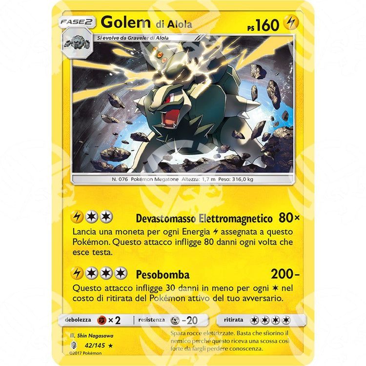 Guardiani Nascenti - Alolan Golem - Holo Rare 42/145 - Warcard - Guardiani Nascenti - Alolan Golem - Holo Rare 42/145 i prezzi più bassi sul mercato, solo da www.warcardshop.com! Carte singole, box, buste e mazzi.