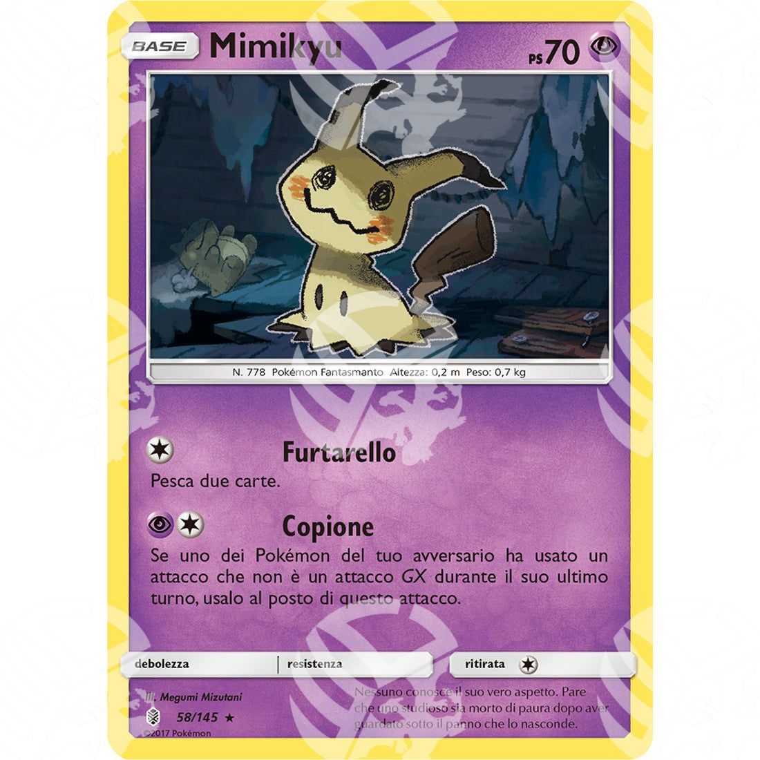 Guardiani Nascenti - Mimikyu - Holo Rare 58/145 - Warcard - Guardiani Nascenti - Mimikyu - Holo Rare 58/145 i prezzi più bassi sul mercato, solo da www.warcardshop.com! Carte singole, box, buste e mazzi.