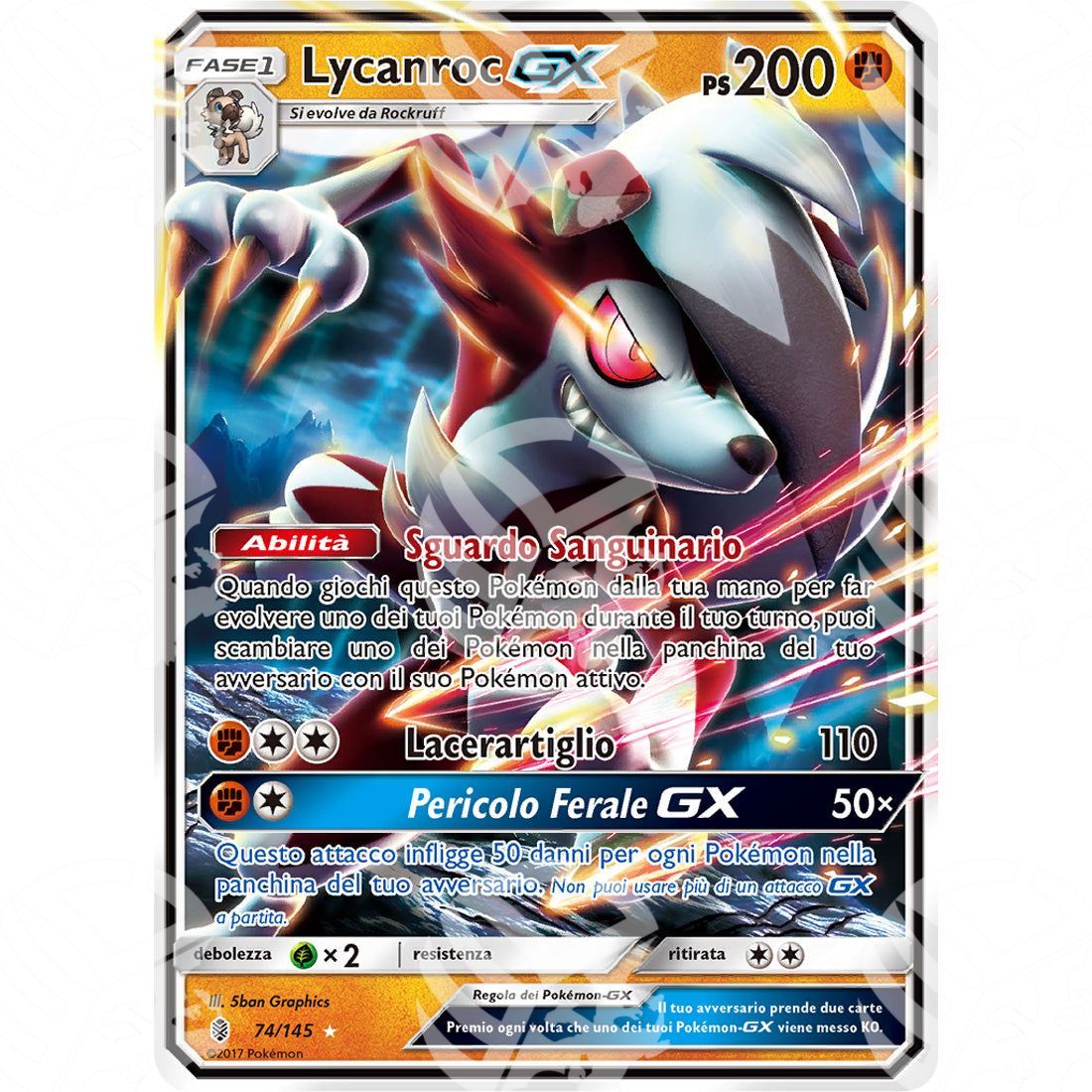 Guardiani Nascenti - Lycanroc GX - Holo Rare 74/145 - Warcard - Guardiani Nascenti - Lycanroc GX - Holo Rare 74/145 i prezzi più bassi sul mercato, solo da www.warcardshop.com! Carte singole, box, buste e mazzi.