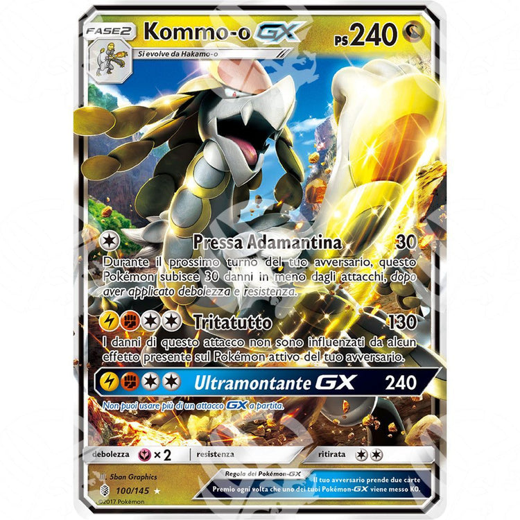 Guardiani Nascenti - Kommo-o GX - Holo Rare 100/145 - Warcard - Guardiani Nascenti - Kommo-o GX - Holo Rare 100/145 i prezzi più bassi sul mercato, solo da www.warcardshop.com! Carte singole, box, buste e mazzi.